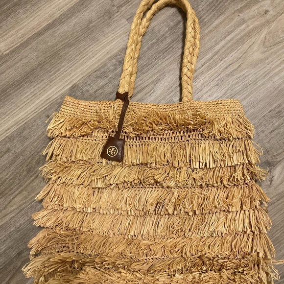 Tory Burch Handbags - Genuine Tory Burch Tan Fringe Tote
